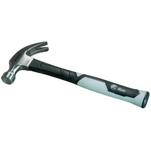 Claw hammer - fibreglass handle and round polished head